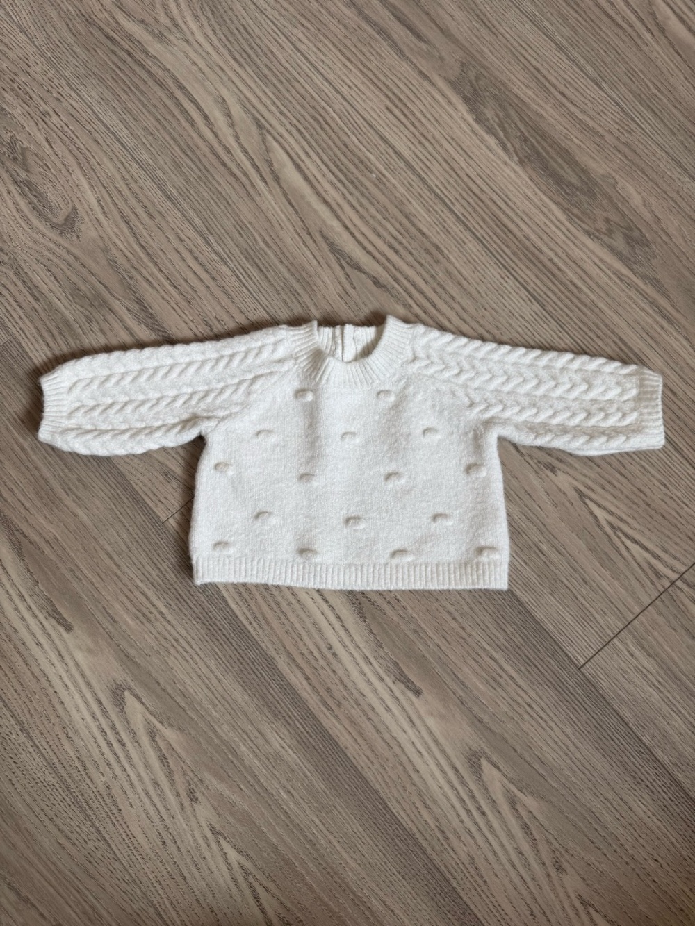 Something Navy Puff Sleeve Sweater size 3 months